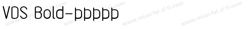 VDS Bold字体转换